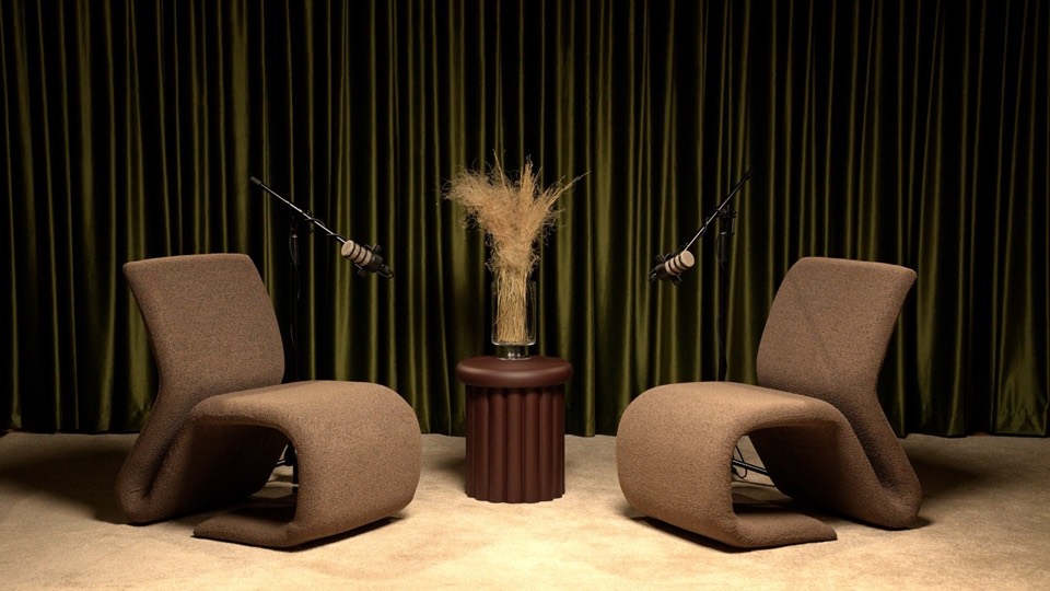 Podcast Corner set 19 — podcast studio interior for 1–2 people, Tbilisi
