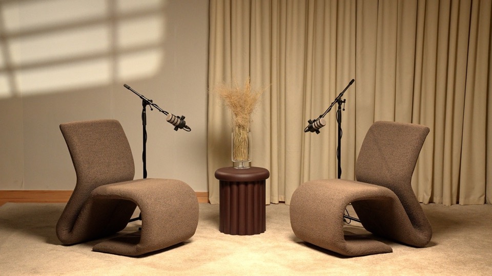 Podcast Corner set 22 — podcast studio interior for 1–2 people, Tbilisi