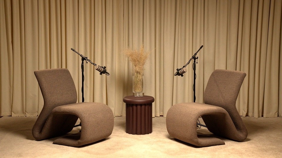 Podcast Corner set 23 — podcast studio interior for 1–2 people, Tbilisi