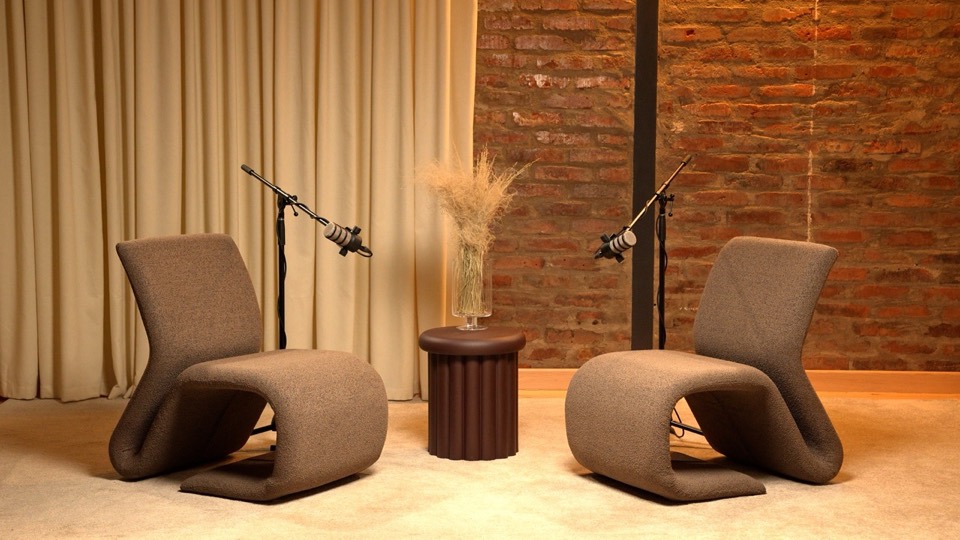 Podcast Corner set 24 — podcast studio interior for 1–2 people, Tbilisi